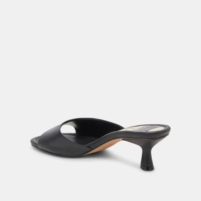 Dolce Vita Macoy Heels Black Leather Women Heels