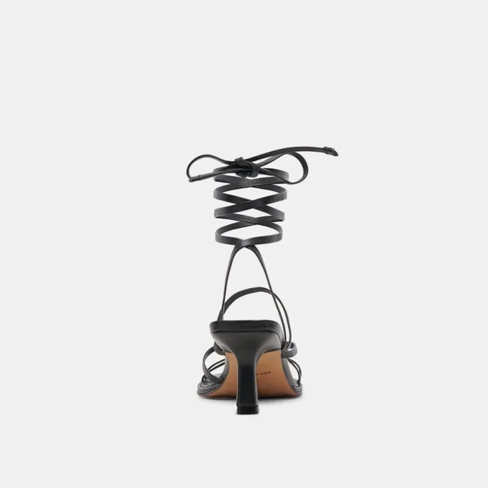 Dolce Vita Malabo Heels Black Leather Women Heels