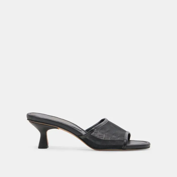 Dolce Vita Meeza Heels Onyx Mesh Women Heels