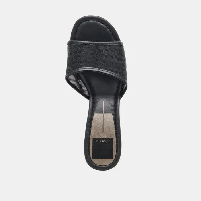 Dolce Vita Meeza Heels Onyx Mesh Women Heels