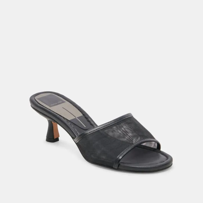 Dolce Vita Meeza Heels Onyx Mesh Women Heels