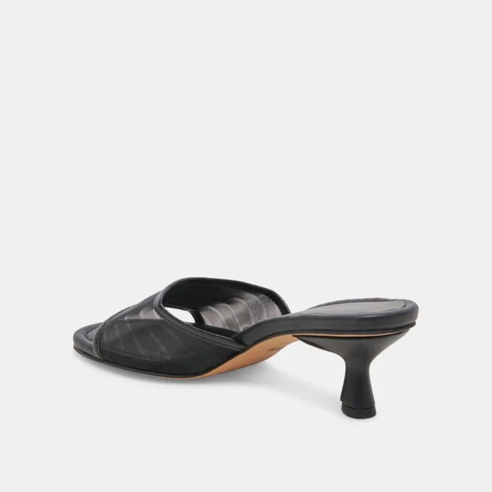 Dolce Vita Meeza Heels Onyx Mesh Women Heels