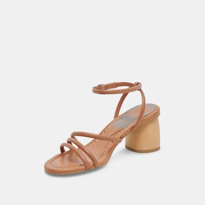Dolce Vita Mikael Heels Tan Leather Women Heels
