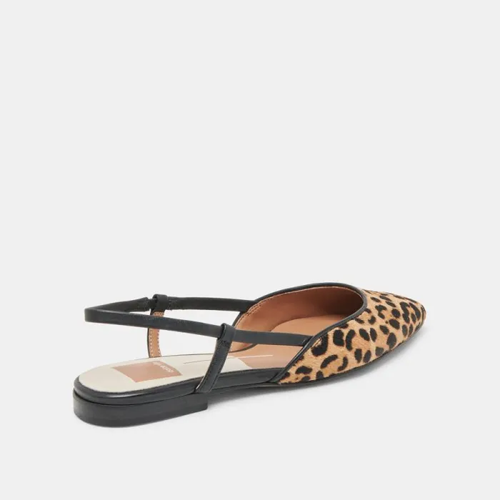 Dolce Vita Narah Flats Leopard Calf Hair Women Flats and Loafers