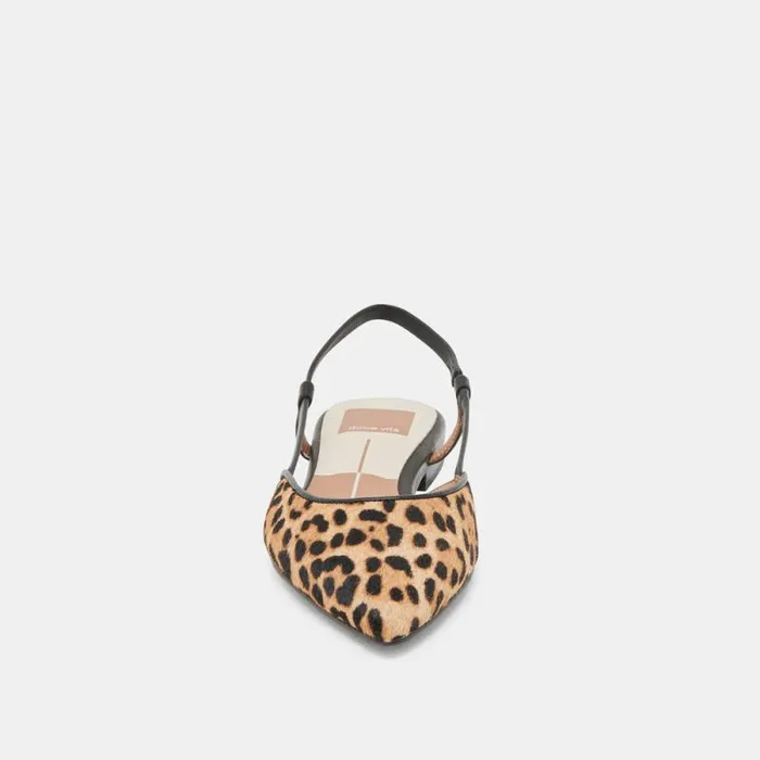 Dolce Vita Narah Flats Leopard Calf Hair Women Flats and Loafers