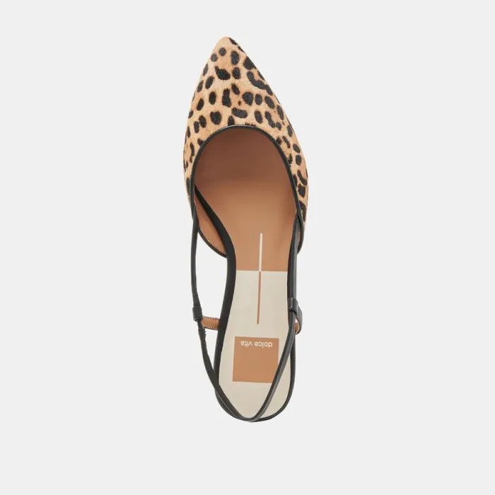 Dolce Vita Narah Flats Leopard Calf Hair Women Flats and Loafers