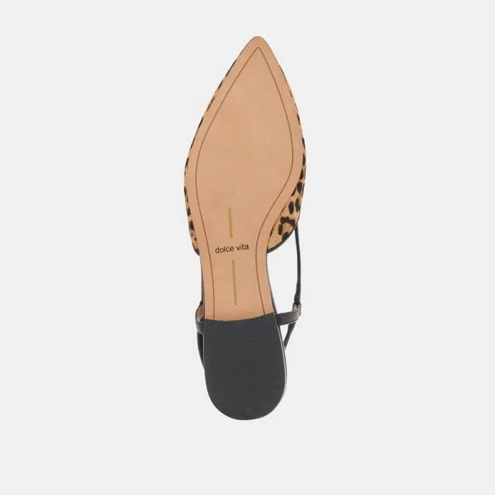 Dolce Vita Narah Flats Leopard Calf Hair Women Flats and Loafers