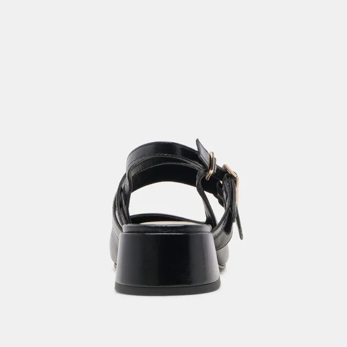 Dolce Vita Patzy Heels Midnight Crinkle Patent Leather Women Heels