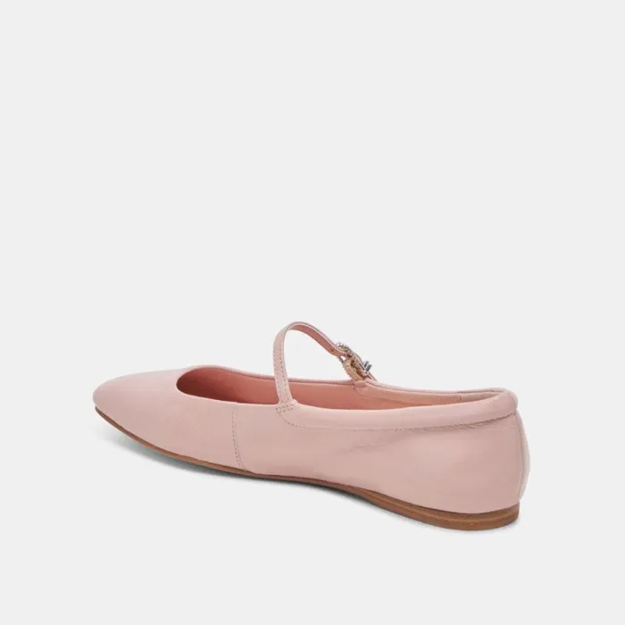 Dolce Vita Reyes Ballet Flats Pink Crinkle Patent Women Flats and Loafers