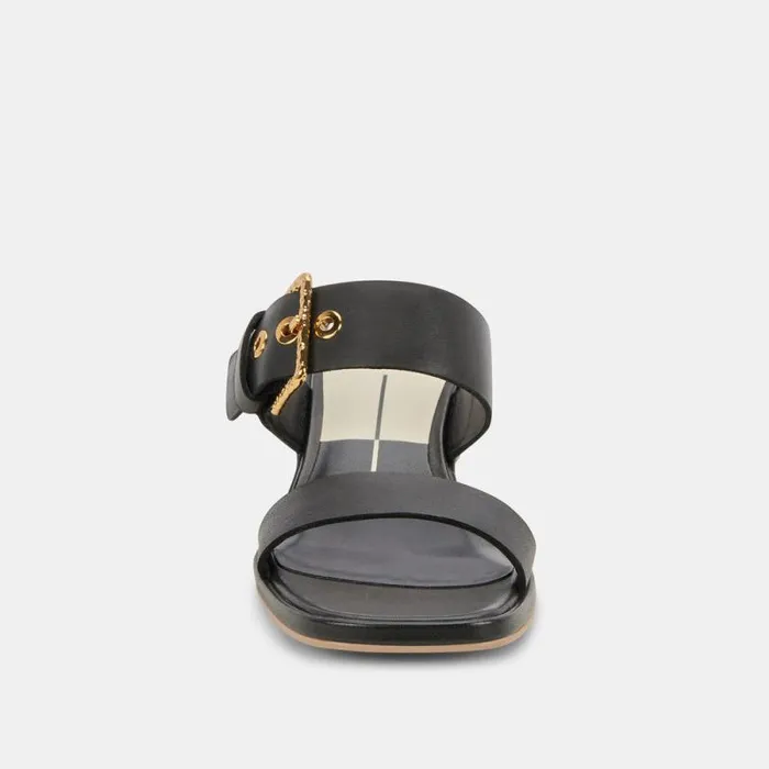 Dolce Vita Riva Sandals Black Leather Women Sandals
