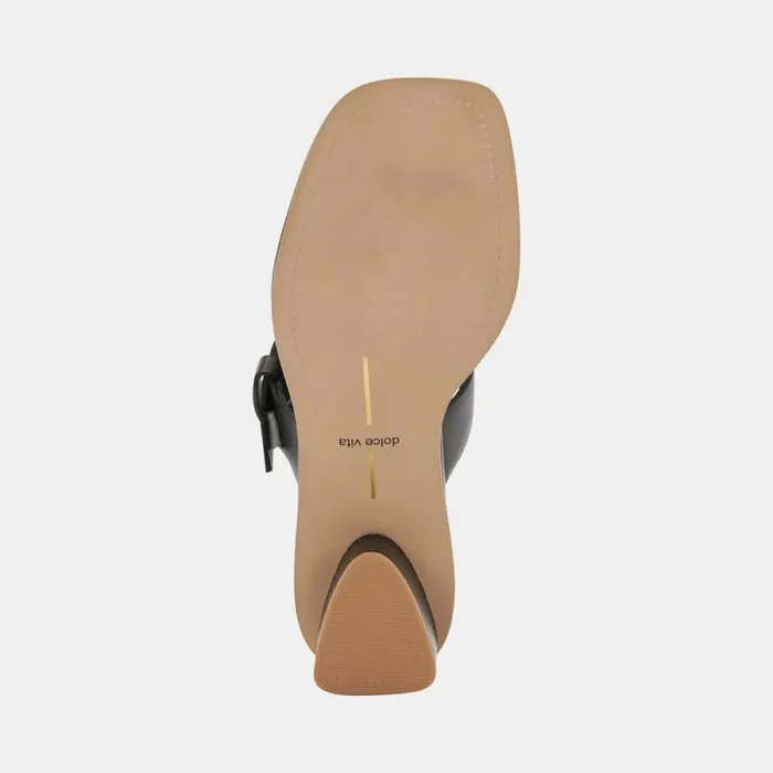 Dolce Vita Riva Sandals Black Leather Women Sandals