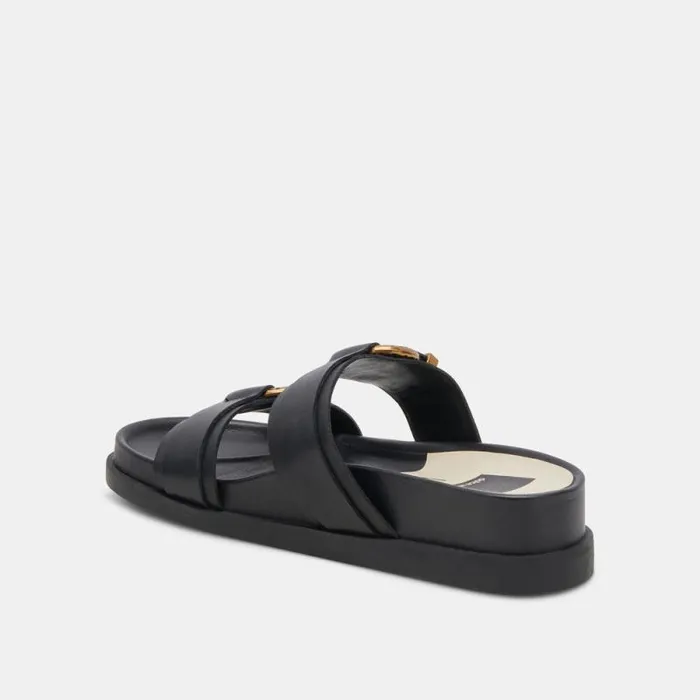 Dolce Vita Soya Sandals Onyx Leather Women Sandals