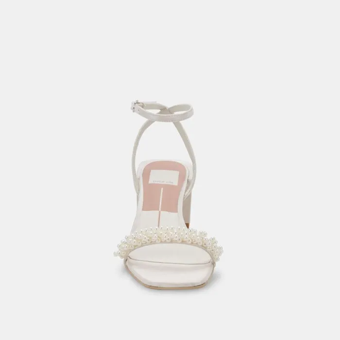 Dolce Vita Zalima Heels Vanilla Pearls Women Heels
