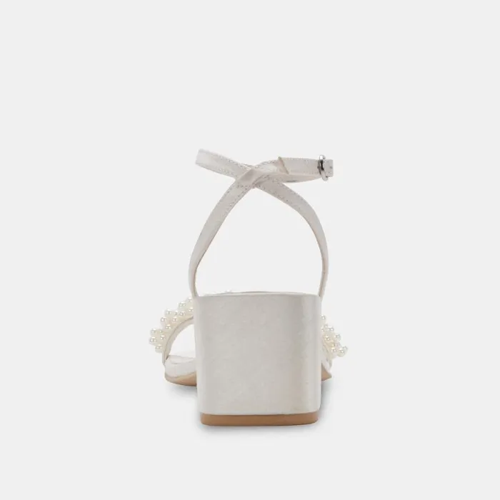 Dolce Vita Zalima Heels Vanilla Pearls Women Heels