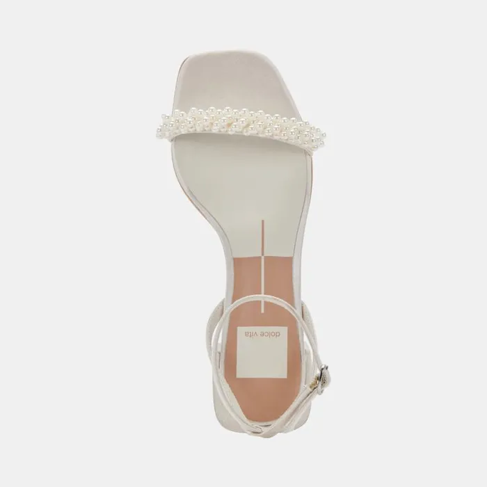 Dolce Vita Zalima Heels Vanilla Pearls Women Heels