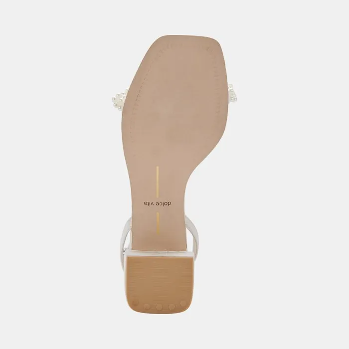 Dolce Vita Zalima Heels Vanilla Pearls Women Heels
