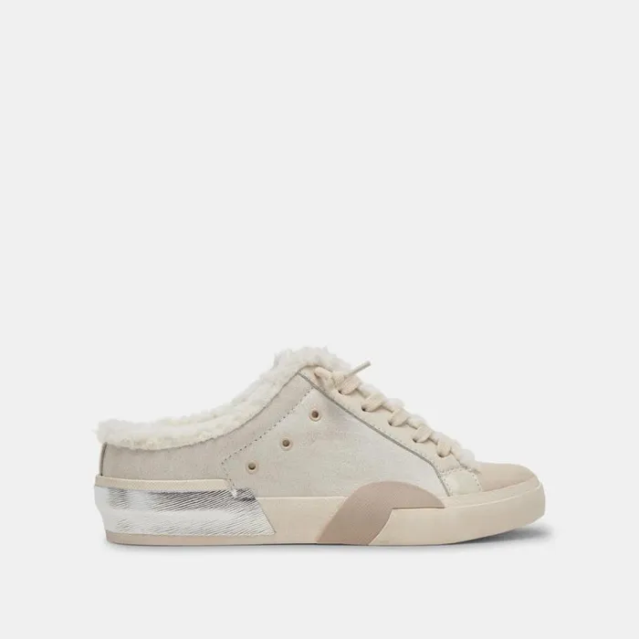 Dolce Vita Zantel Sneakers Off White Crackled Leather Women Sneakers