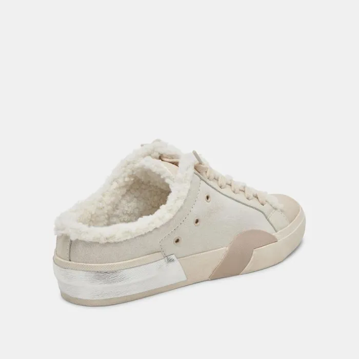 Dolce Vita Zantel Sneakers Off White Crackled Leather Women Sneakers