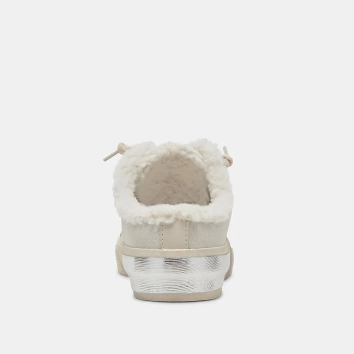 Dolce Vita Zantel Sneakers Off White Crackled Leather Women Sneakers