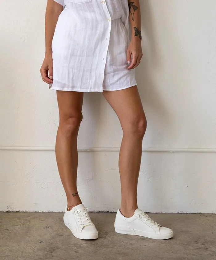 Dolce Vita Zina 360 Sneakers White Recycled Leather Women Sneakers