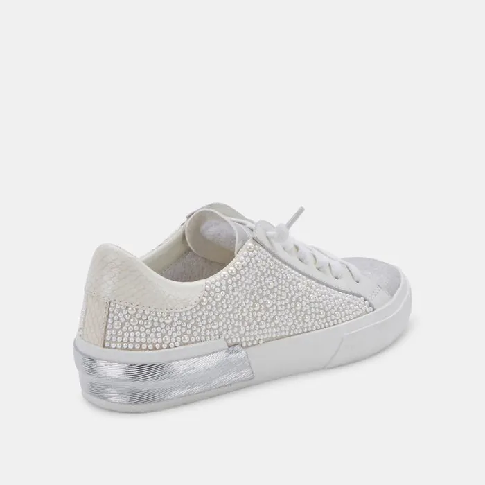 Dolce Vita Zina Pearl Wide Sneakers Vanilla Pearls Women Sneakers