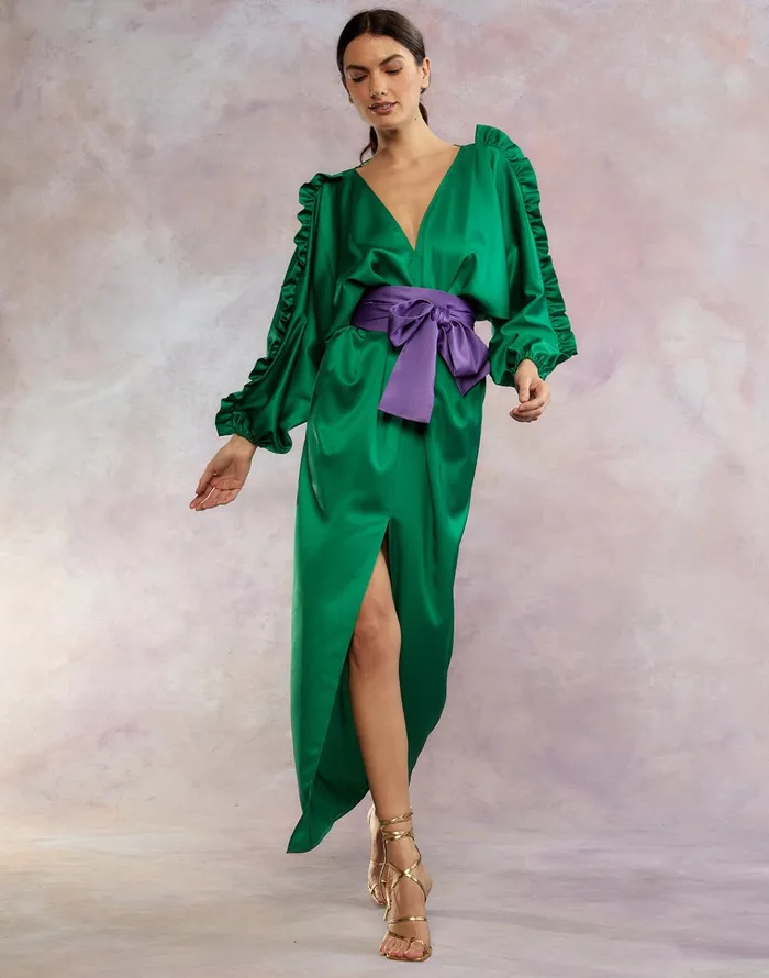 Dolman Sleeve Dance Dress 8211 Green Women Cynthia Rowley Dresses