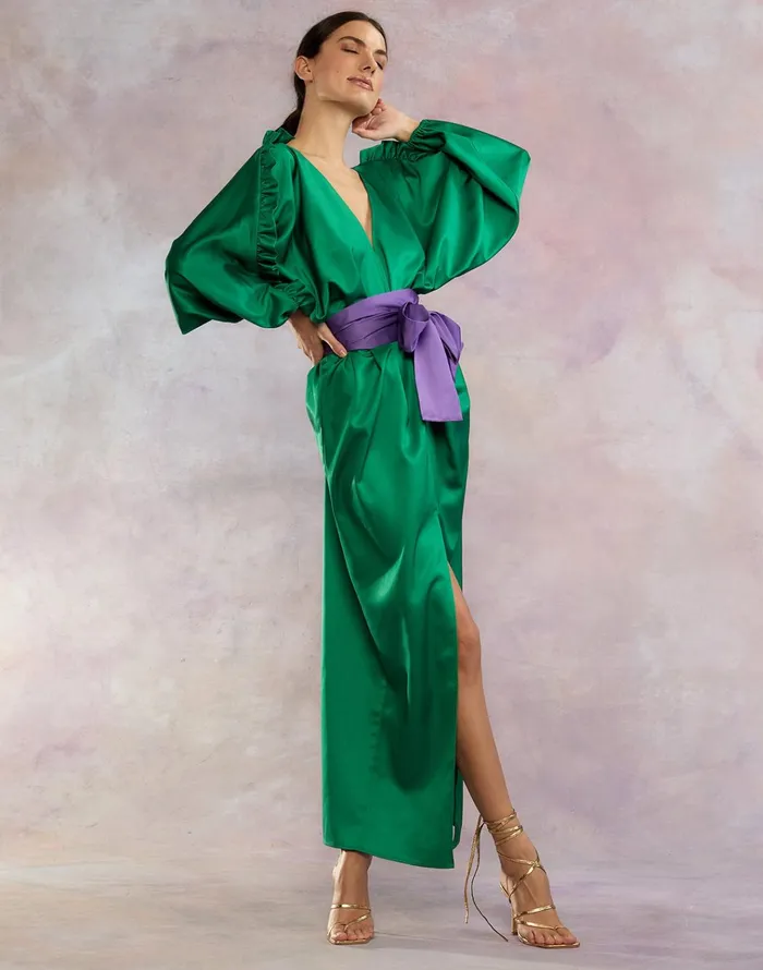Dolman Sleeve Dance Dress 8211 Green Women Cynthia Rowley Dresses
