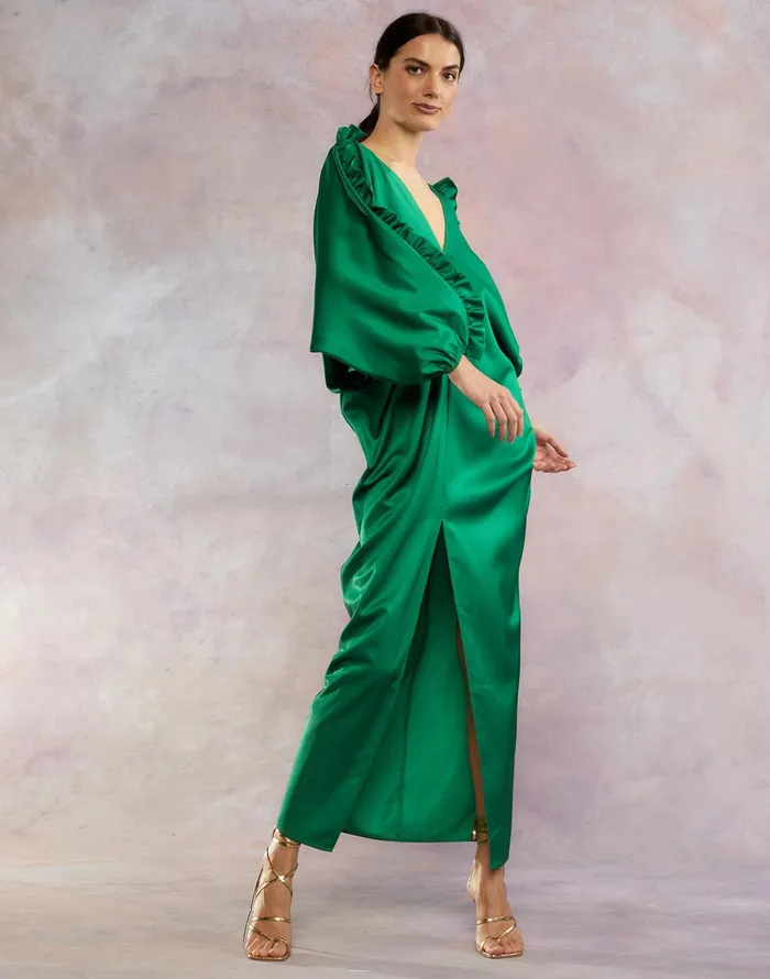 Dolman Sleeve Dance Dress 8211 Green Women Cynthia Rowley Dresses