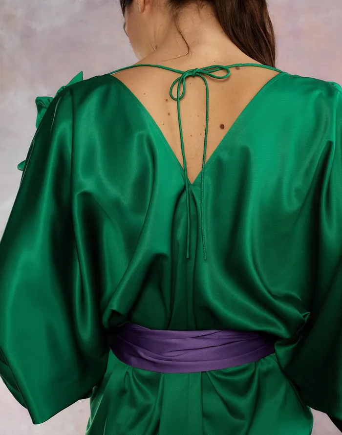 Dolman Sleeve Dance Dress 8211 Green Women Cynthia Rowley Dresses