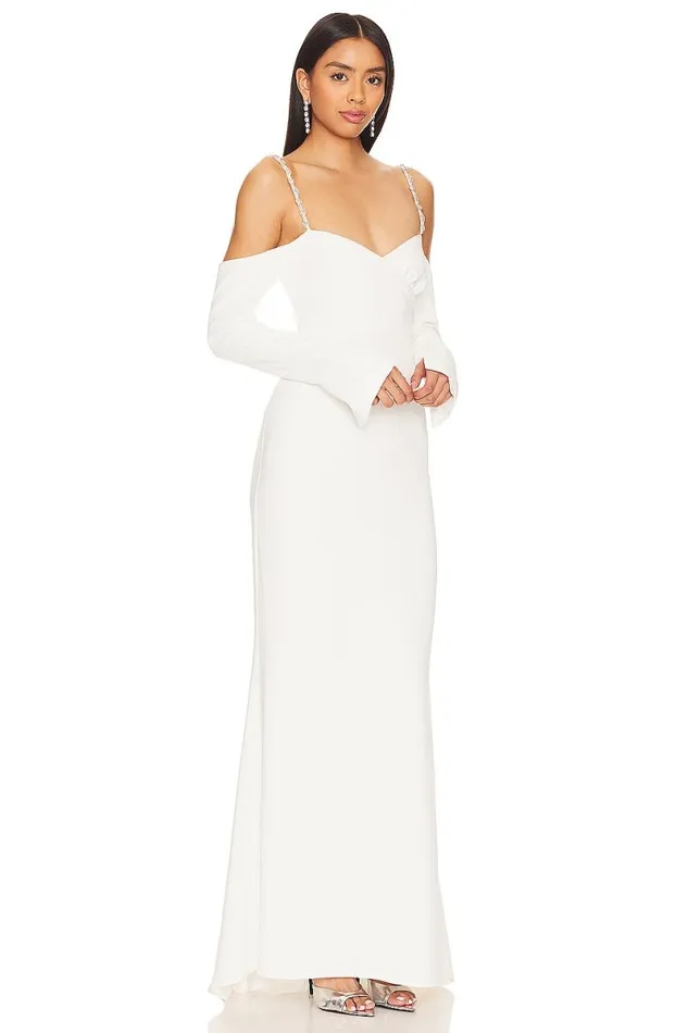 Dominique Off The Shoulder Gown Snow White Women Lovers and Friends Dresses
