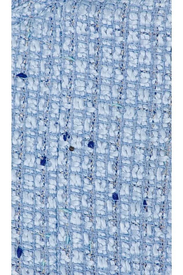 Domino Bustier Top Blue Tweed Women Lovers and Friends Tops