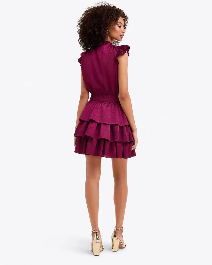 Draper James Bottoms and Skirts Women Alana Tiered Dress In Hammered Satin