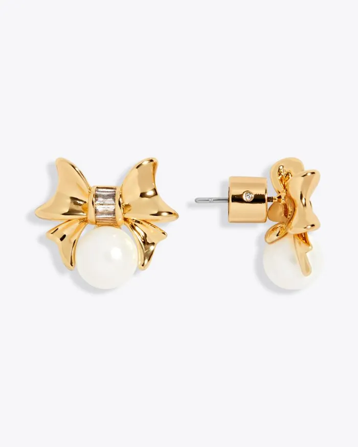 Draper James Bottoms and Skirts Women Bow Pearl Studs