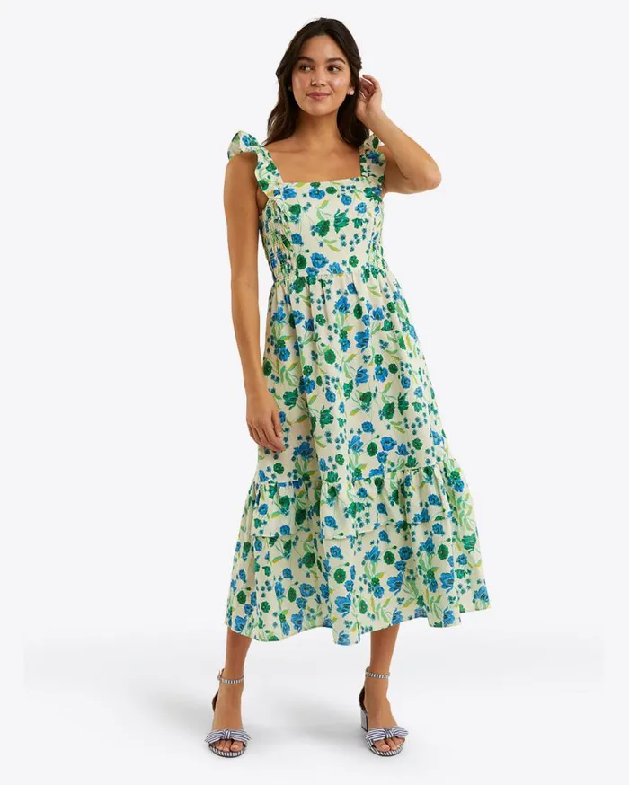 Draper James Dresses Women Carrie Midi Dress In Linen