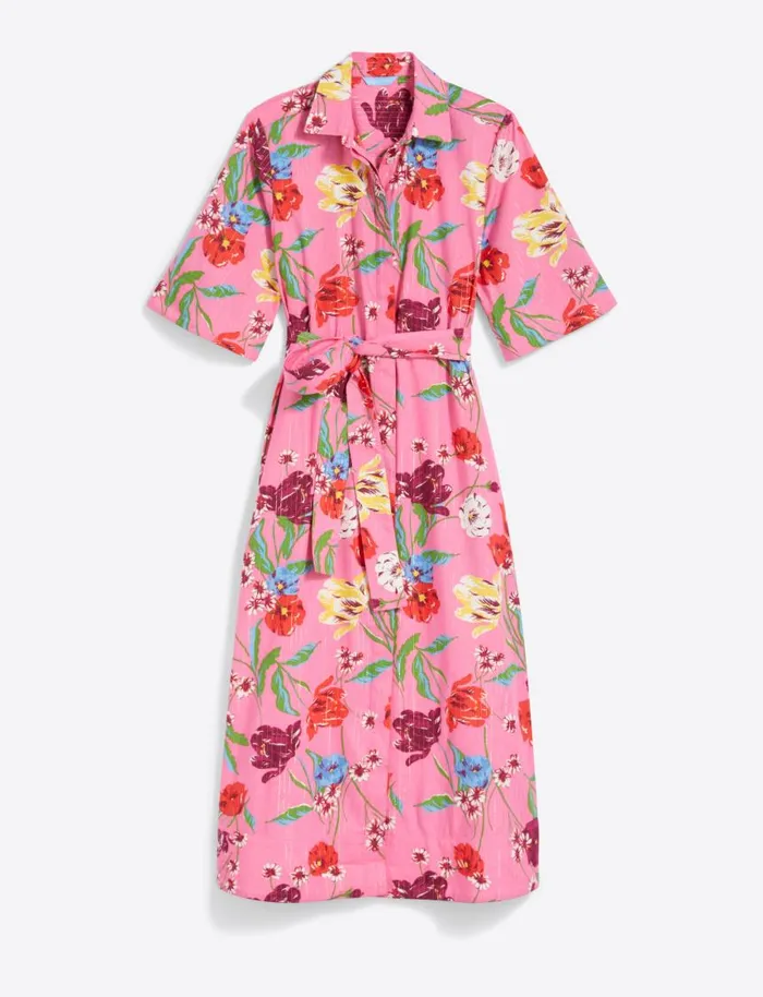Draper James Dresses Women Riley Midi Shirtdress In Lurex Stripe