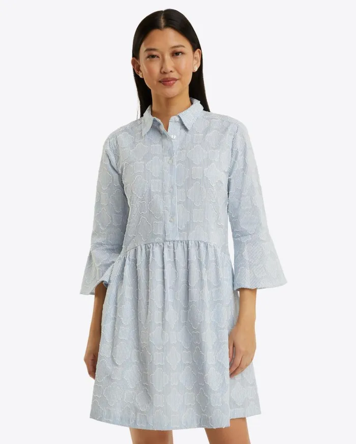 Draper James Dresses Women Sheena Shirtdress In Textured Stripe