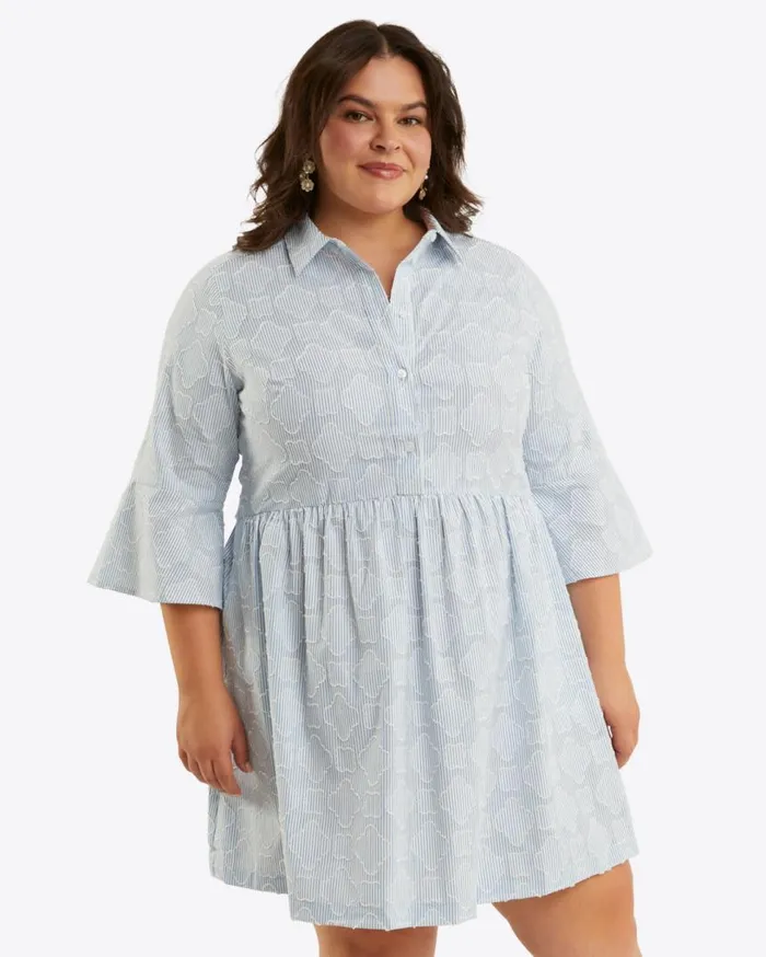 Draper James Dresses Women Sheena Shirtdress In Textured Stripe