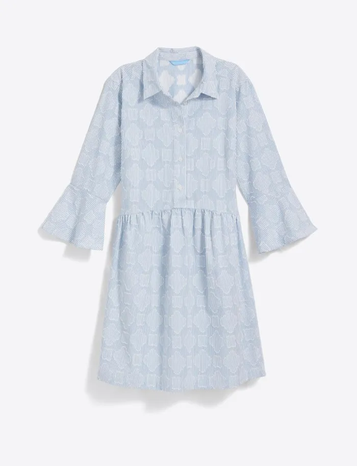 Draper James Dresses Women Sheena Shirtdress In Textured Stripe