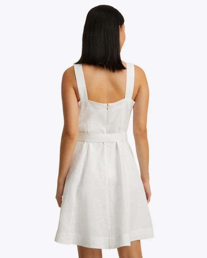Draper James Extended Sizes Women Kylie Love Circle Mini Dress In Linen