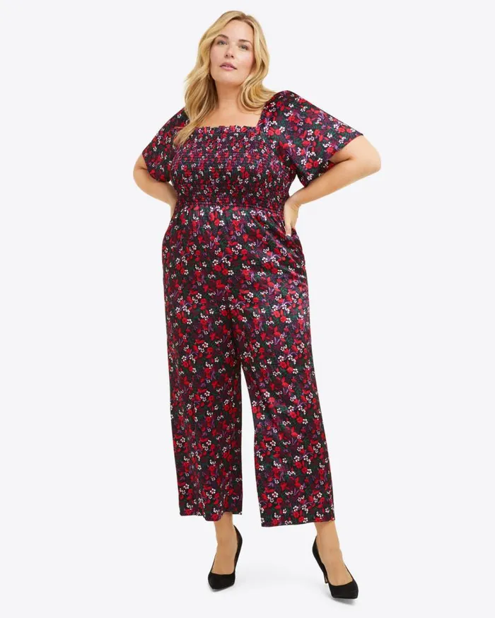 Draper James Extended Sizes Women Maren Jumpsuit In Scarlet Floral