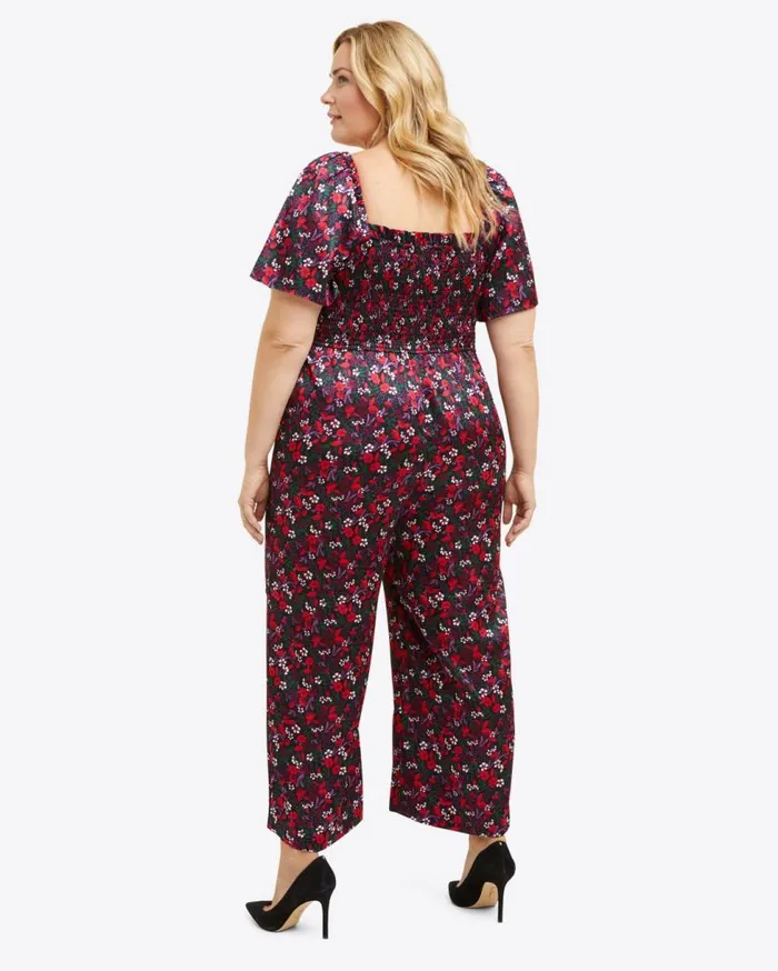 Draper James Extended Sizes Women Maren Jumpsuit In Scarlet Floral