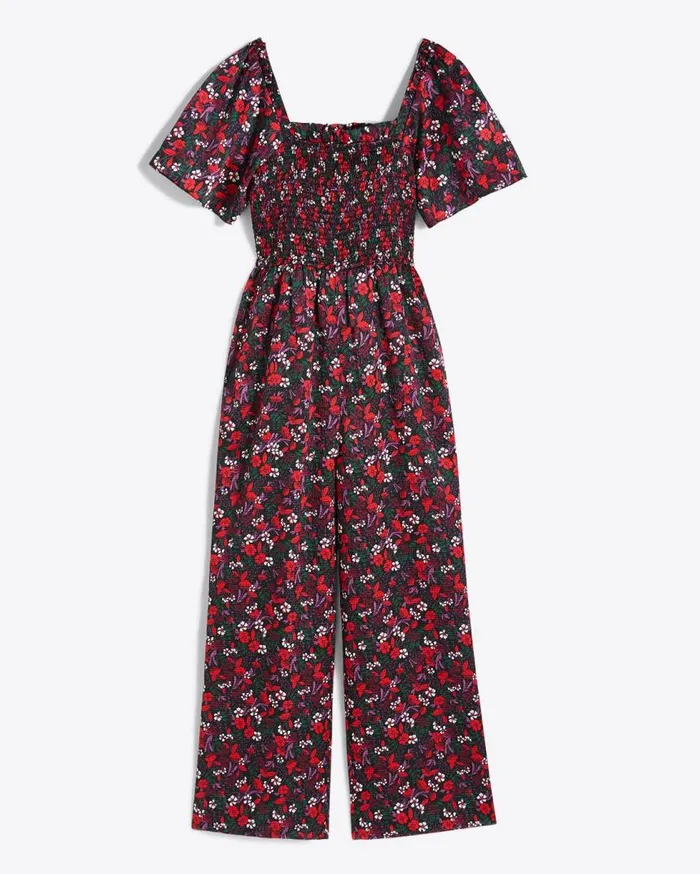 Draper James Extended Sizes Women Maren Jumpsuit In Scarlet Floral