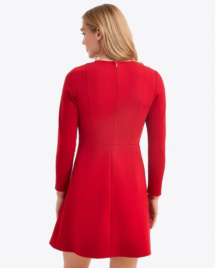 Draper James Handbags Women LongSleeve Sadie Shift Dress In Ponte