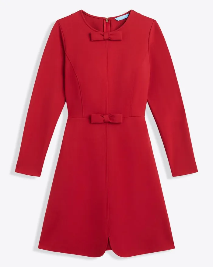 Draper James Handbags Women LongSleeve Sadie Shift Dress In Ponte