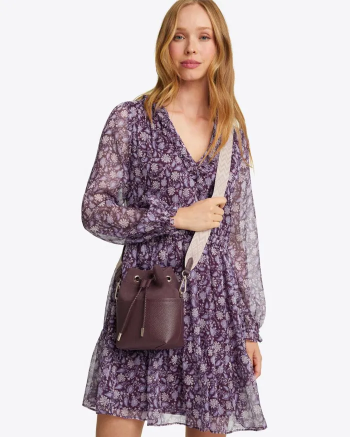 Draper James Handbags Women Mini Bucket Bag In Plum