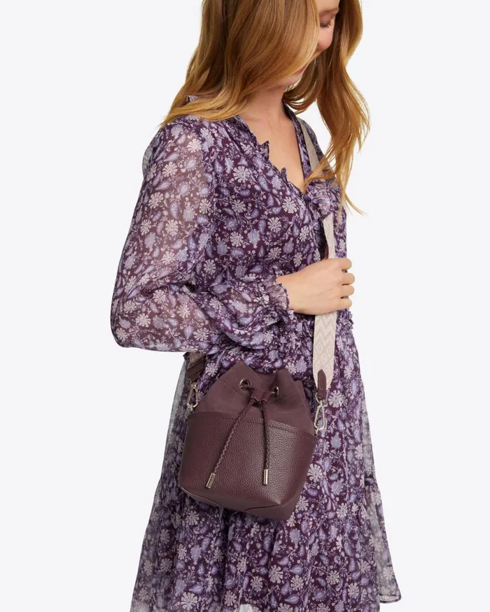 Draper James Handbags Women Mini Bucket Bag In Plum