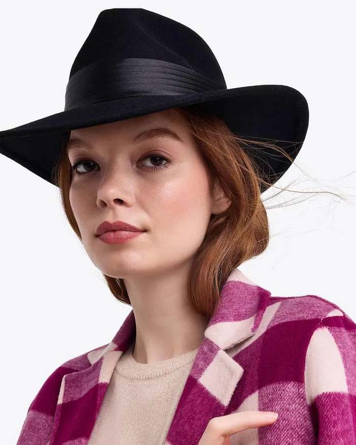 Draper James Hats and Hair Women Wool Fedora With Scarf