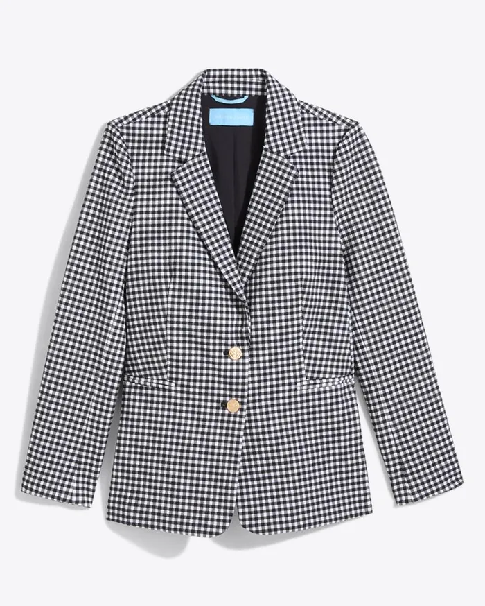 Draper James Jackets and Outerwear Women Gingham Blazer In Textured Gingham