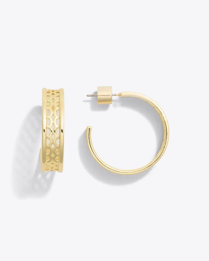 Draper James Jewelry Women Cutout Hoops