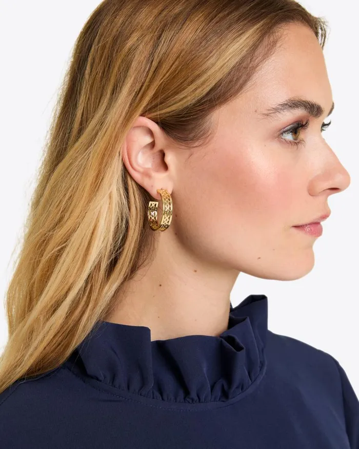 Draper James Jewelry Women Cutout Hoops